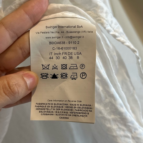 Roberto Cavalli White Blouse with Textured Design - Picture 5 of 6